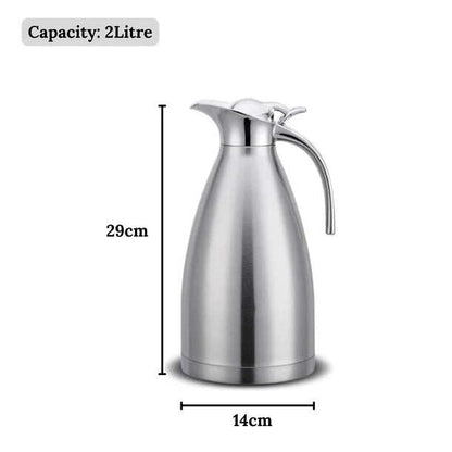 Double-Layer Stainless Steel Bottle with Vacuum Sealed Lid (2L)