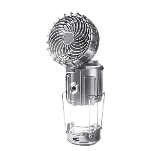 🔥🎁Hot Sale 50% OFF🎁🔥Portable Solar Powered Camping Lantern with Fan for Outdoor