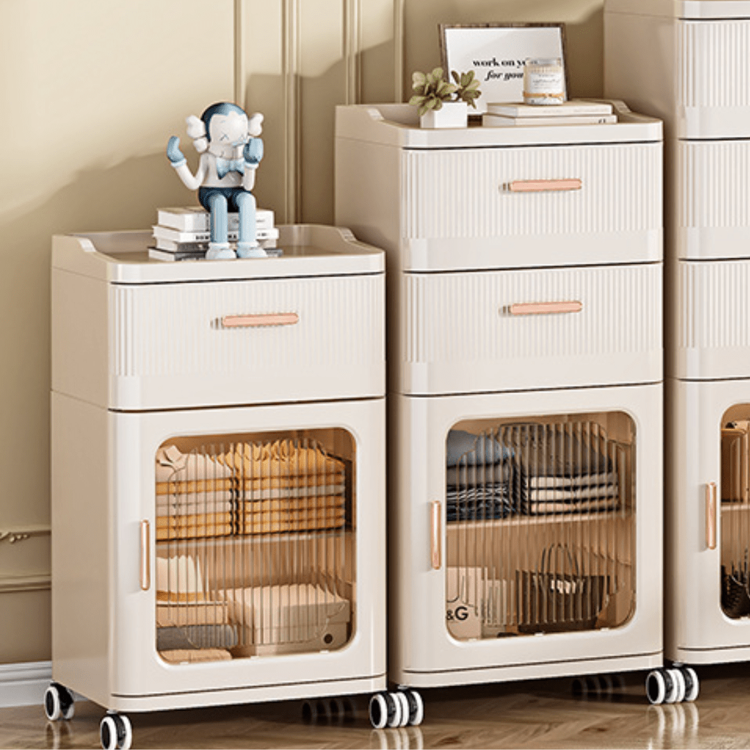 Multifunctional Plastic Movable Storage Cabinet(42cm)