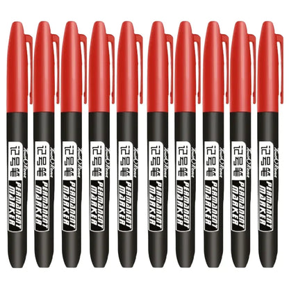 6PCs/Set Permanent Marker Pen Fine Point Waterproof Markers Thin Nib Crude Nib Black Blue Red Ink 1.5mm Fine Color Marker Pens