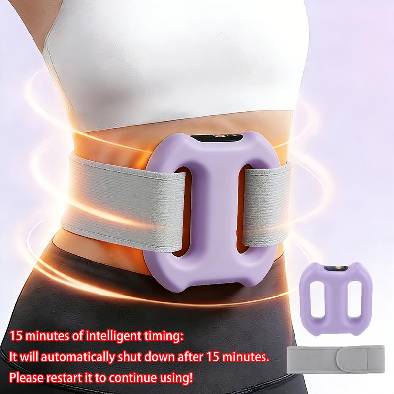 💥Deep Tissue Percussion Muscle Massager, Electric Dual-Ring Fascia Massager with Belt, Body Care Machine, 3 Modes and 5 Intensities Handheld Full Body Fascia Massager Ring for Relaxation Aid