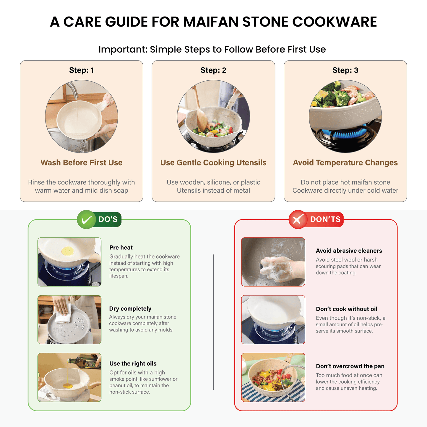 Maifan Stone Non-Stick Sauce Pan with Lid(24cm)