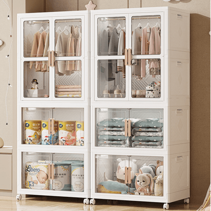 Multi-Purpose Portable Storage Cabinet with Wheels (70cm)