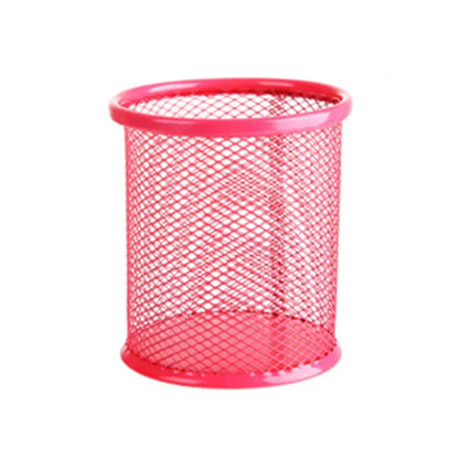 Metal Mesh Pencil Holder – Square Office Desk Organizer for Pens, Markers & Stationery