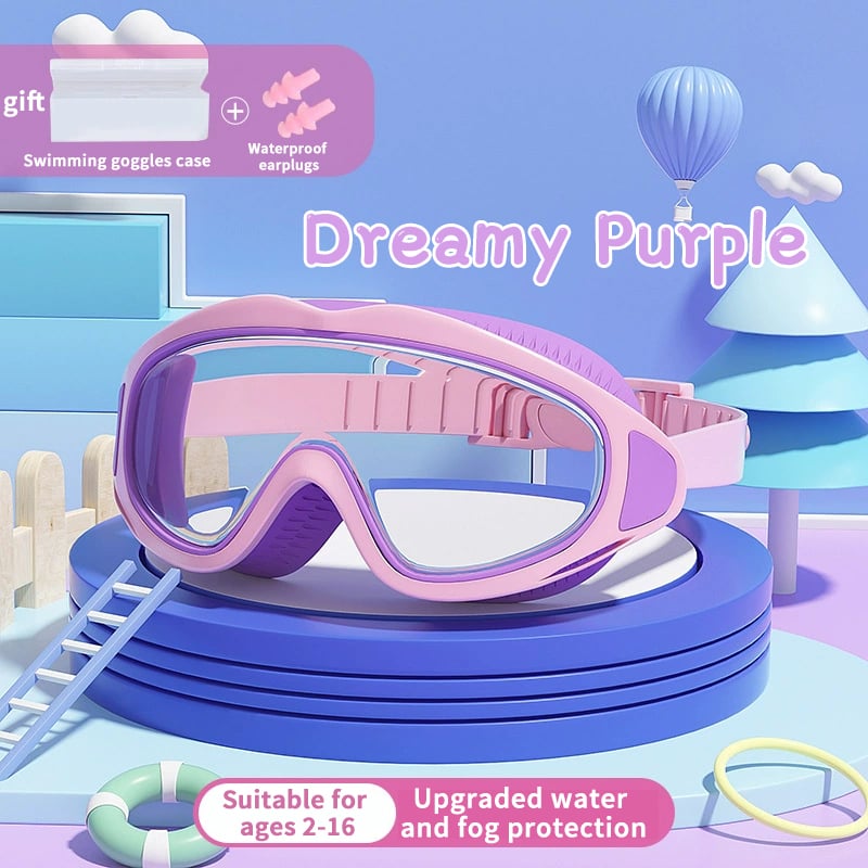🍹2025 Hot Sale 50%OFF☀️HD children's large frame waterproof and anti-fog swimming goggles