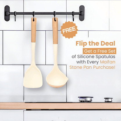 Maifan Stone Nonstick Cookware Set with Detachable Handles (11 Piece)