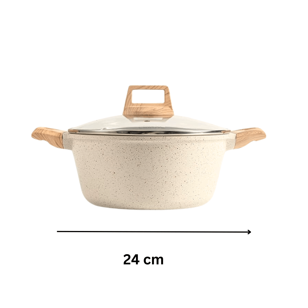 Maifan Stone Non-Stick Sauce Pan with Lid(24cm)