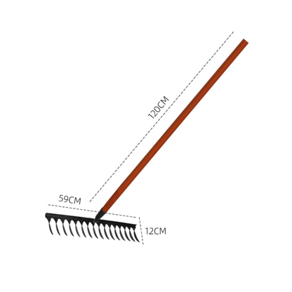 Multifunctional Iron Twisted Garden Rake