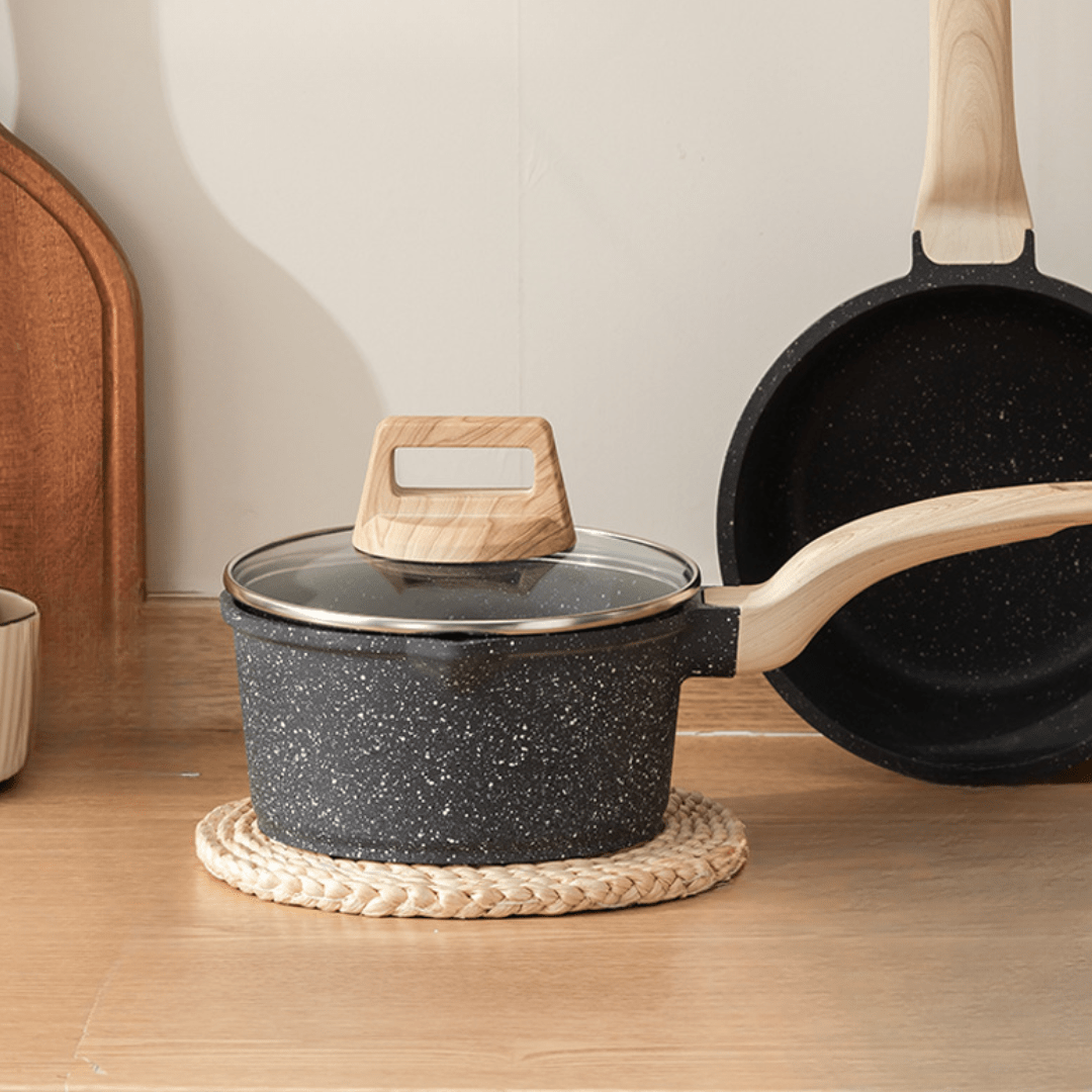 Maifan Stone Non-Stick Pot with Lid(18cm)