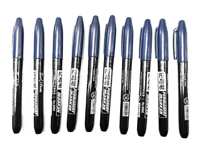 6PCs/Set Permanent Marker Pen Fine Point Waterproof Markers Thin Nib Crude Nib Black Blue Red Ink 1.5mm Fine Color Marker Pens
