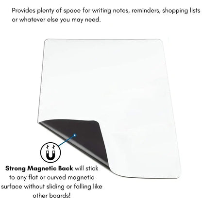 A3 + A4 Magnetic Dry Erase Board Set – Flexible Refrigerator Whiteboard with Markers