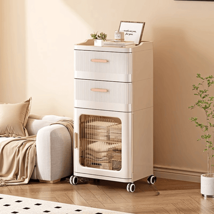 Multifunctional Plastic Movable Storage Cabinet(42cm)