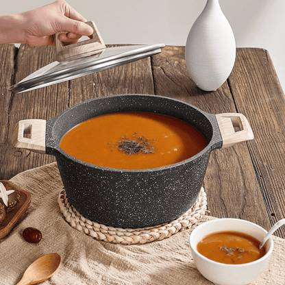 Maifan Stone Non-Stick Sauce Pan with Lid(24cm)