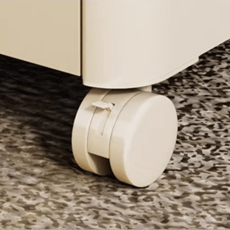 Plastic 3-Layer Drawer Storage Cabinet with Wheels