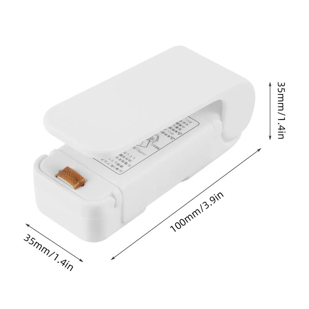Portable Mini Heat Bag Packaging Sealer Plastic Bag Clip Sealing Machine Food Storage Snack Sealing Kitchen Gadget