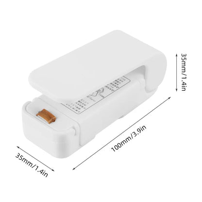 Portable Mini Heat Bag Packaging Sealer Plastic Bag Clip Sealing Machine Food Storage Snack Sealing Kitchen Gadget