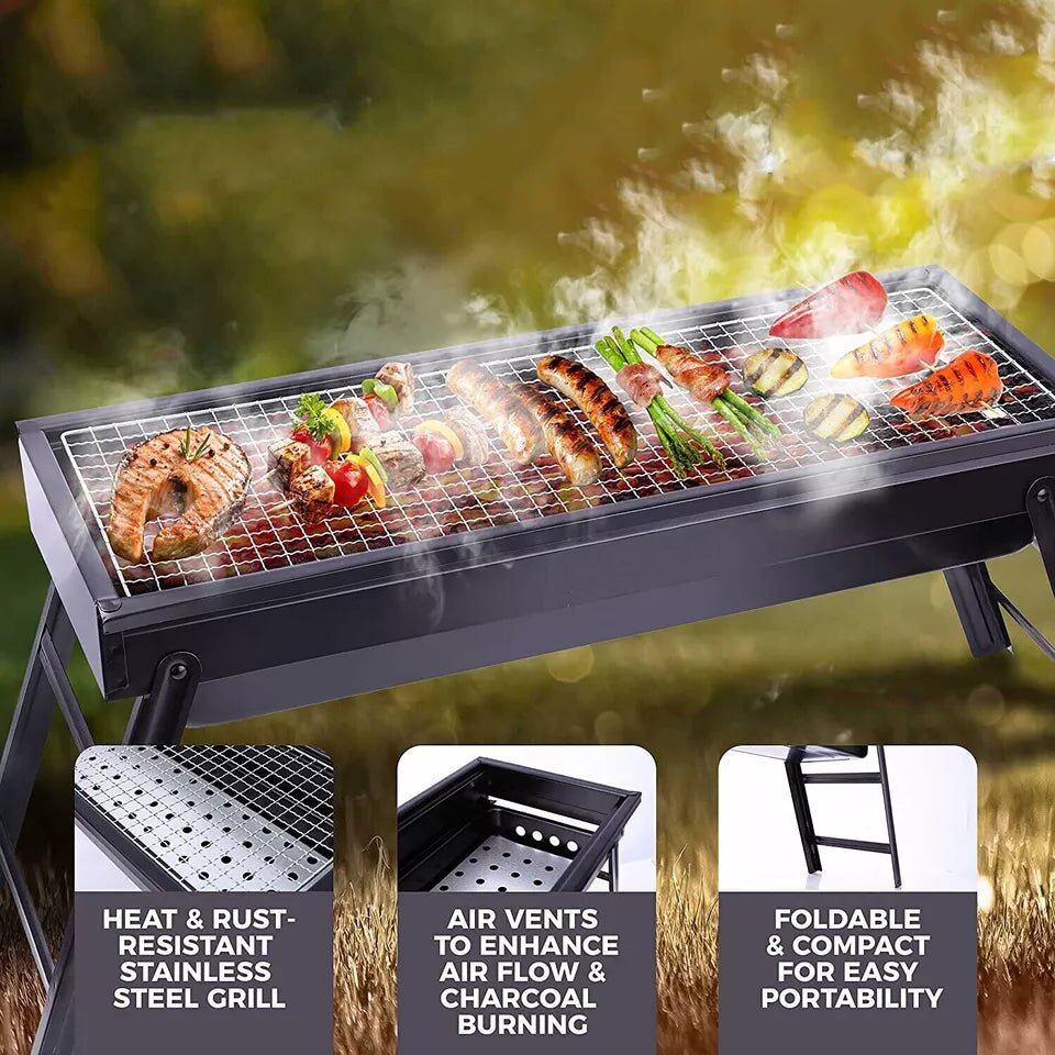 Portable Foldable Charcoal BBQ Grill