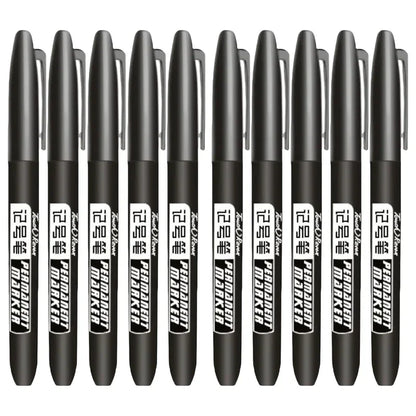 6PCs/Set Permanent Marker Pen Fine Point Waterproof Markers Thin Nib Crude Nib Black Blue Red Ink 1.5mm Fine Color Marker Pens
