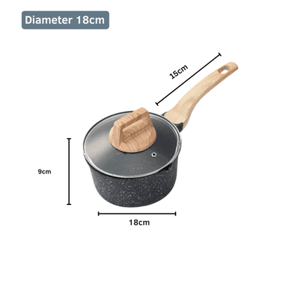 Maifan Stone Non-Stick Pot with Lid(18cm)