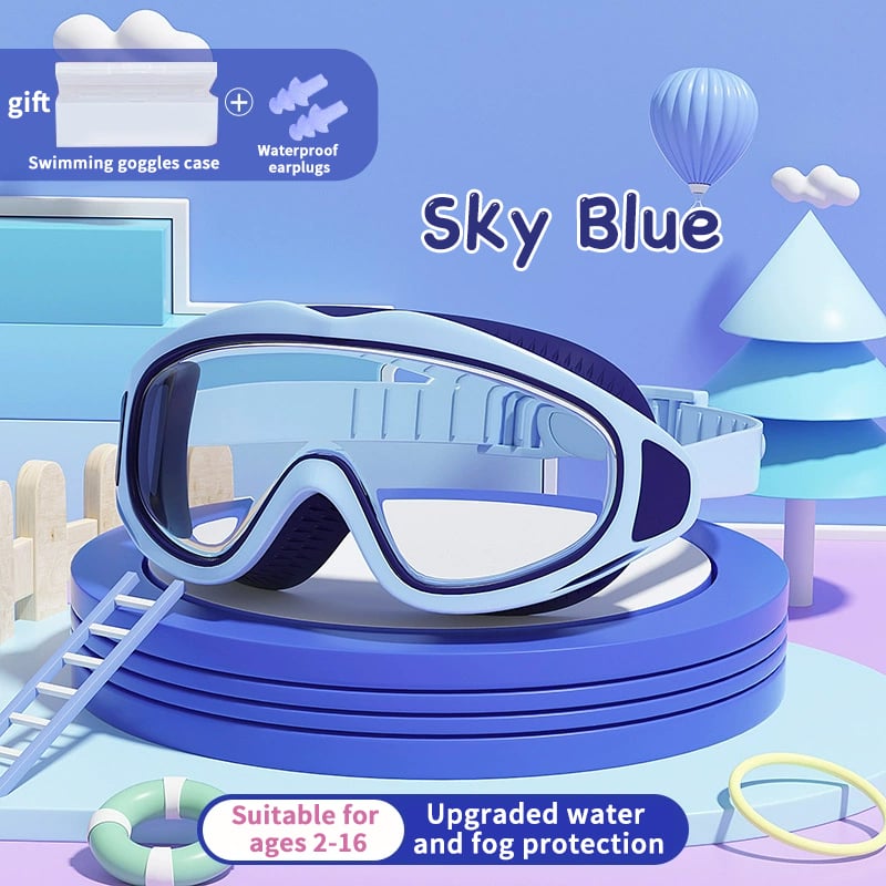 🍹2025 Hot Sale 50%OFF☀️HD children's large frame waterproof and anti-fog swimming goggles