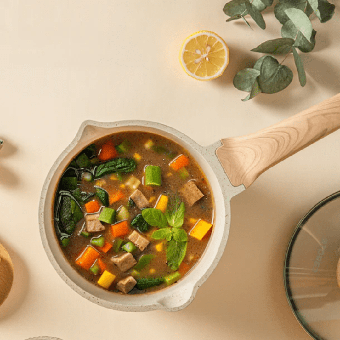 Maifan Stone Non-Stick Pot with Lid(18cm)