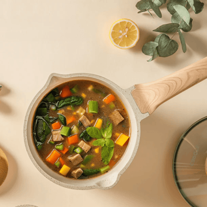 Maifan Stone Non-Stick Pot with Lid(18cm)