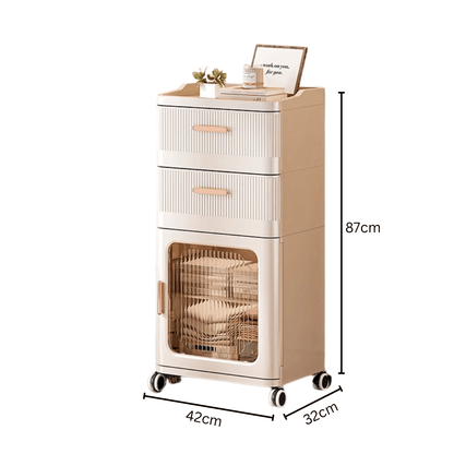 Multifunctional Plastic Movable Storage Cabinet(42cm)