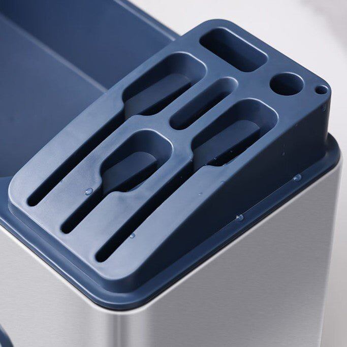 Multi-Functional Stainless Steel Kitchen Rack with Chopstick & Spice Holders