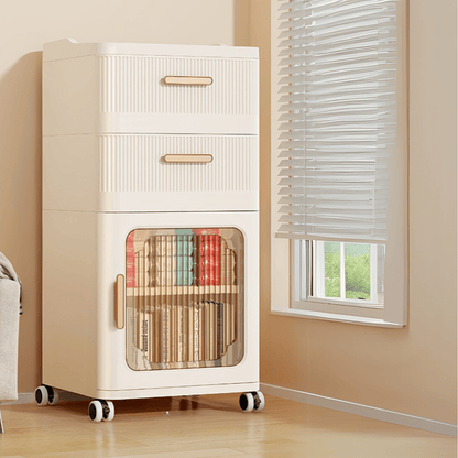 Multifunctional Plastic Movable Storage Cabinet(42cm)