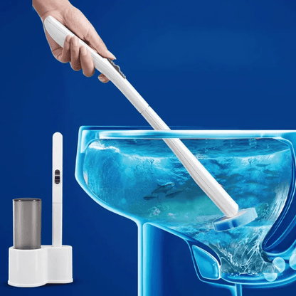 Multi-Functional Toilet Brush Set with 6 Refill Heads and Storage Holder