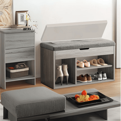 Shoe Rack With Lift Up Bench Top