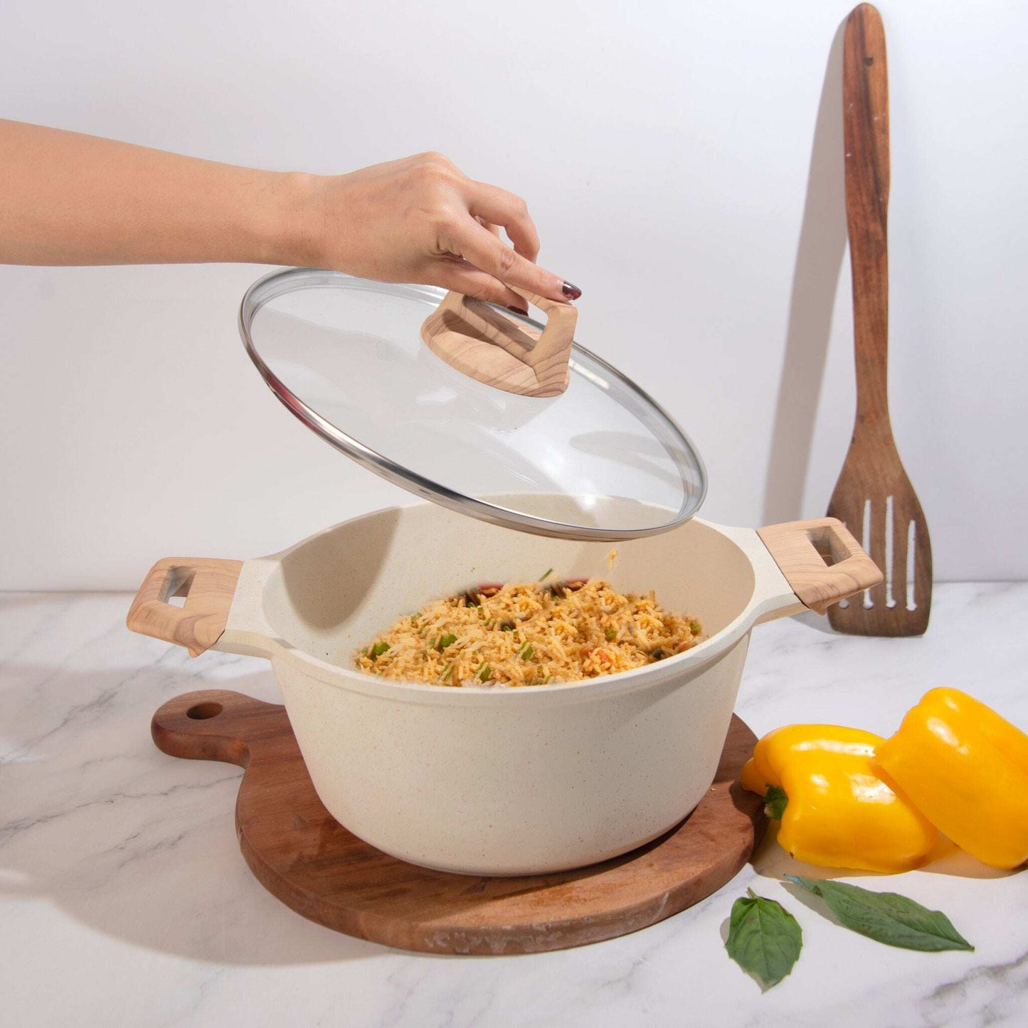 Maifan Stone Non-Stick Sauce Pan with Lid(24cm)