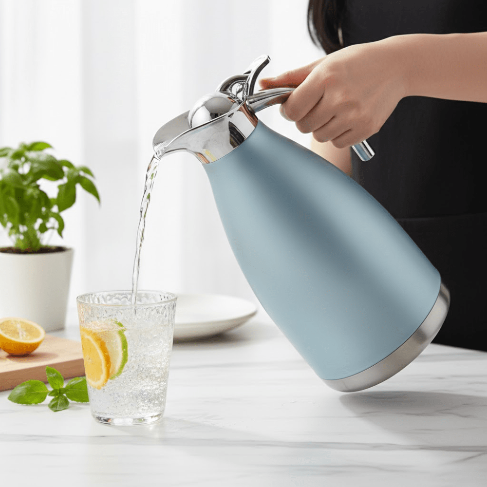 Double-Layer Stainless Steel Bottle with Vacuum Sealed Lid (2L)