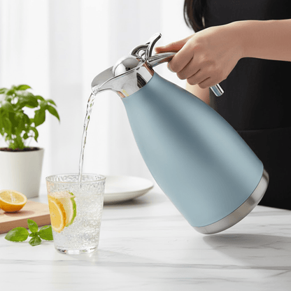 Double-Layer Stainless Steel Bottle with Vacuum Sealed Lid (2L)