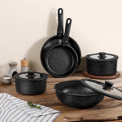 Maifan Stone Nonstick Cookware Set with Detachable Handles (11 Piece)