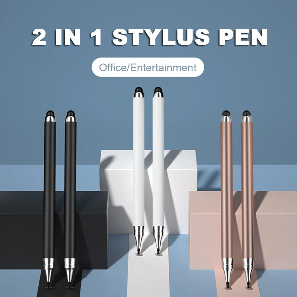 1/2Pcs 2in1 Universal Stylus Pen For Tablet Mobile Android ios Phone iPad Accessories Drawing Tablet Capacitive Screen Touch Pen
