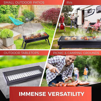 Portable Foldable Charcoal BBQ Grill