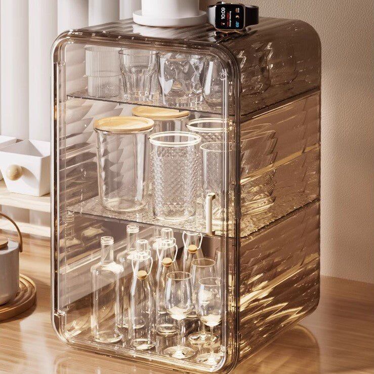 Multi-Layer Dustproof Water Bottle & Cup Organizer
