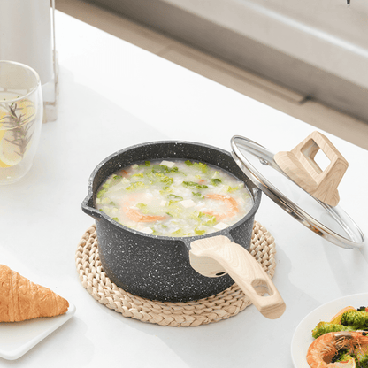 Maifan Stone Non-Stick Pot with Lid(18cm)