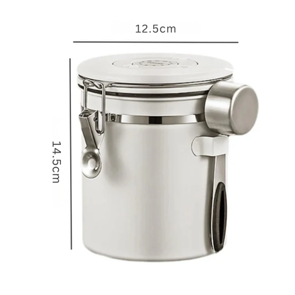 Airtight Vacuum Coffee Bean Container with Spoon(1500ml)