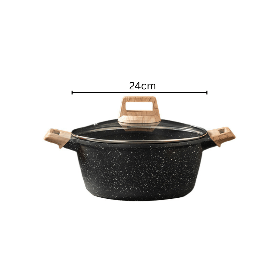 Maifan Stone Non-Stick Sauce Pan with Lid(24cm)