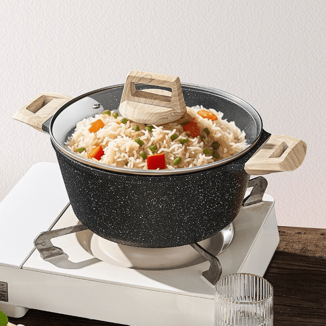 Maifan Stone Non-Stick Sauce Pan with Lid(24cm)