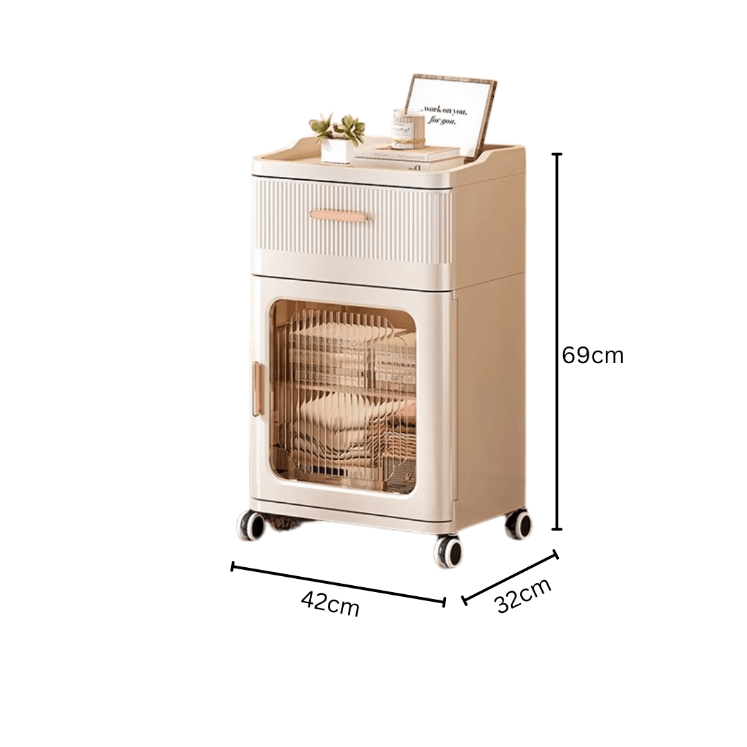 Multifunctional Plastic Movable Storage Cabinet(42cm)