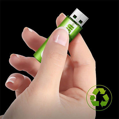 🔋💥Lithium AA Rechargeable Batteries with USB Port - Constant 1.5V Output, Long Lasting Power (1000+ Cycles)♻️