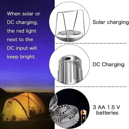 🔥2026 Hot Sale🔥Portable LED Camping Lantern With Fan