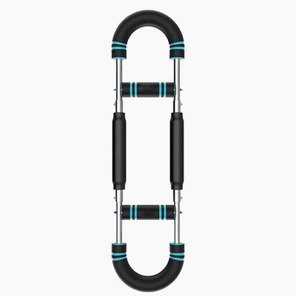 Adjustable weight bar for arm trainers, arm and torso strength training equipment, portable training device for home gyms and fitness