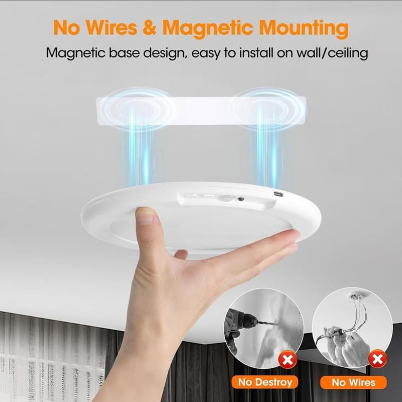 🔥Limited-time 50% off offer!💡Magnetic Motion Sensor Ceiling Light with Remote✨