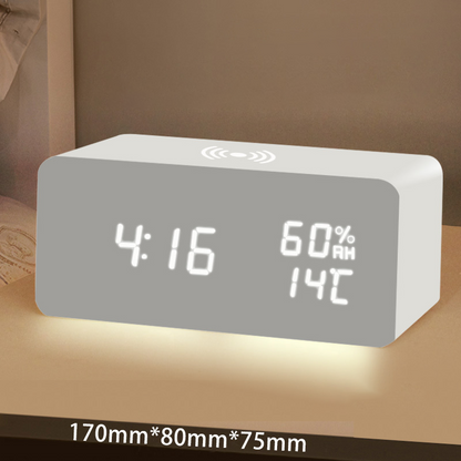 🔥Limited-time offer-LED Digital Alarm Clock with Wireless Charging Station