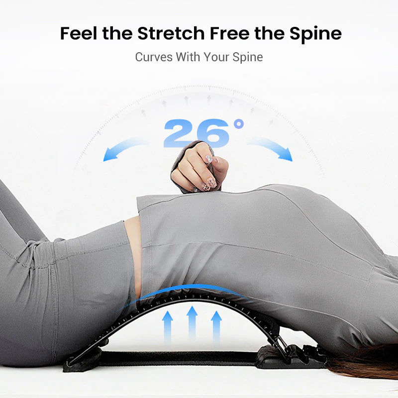 Magnetic Lumbar Stretcher – Acupressure Massage, Portable Design & Relieves Back Pain 🧘‍♂️✨