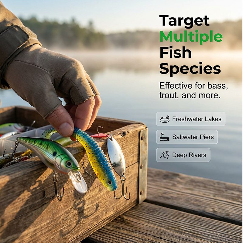 🔥Fishing Lures Set with Box☀️🎣